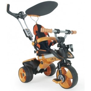 Tricycle évolutif Trike City - Coloris orange