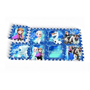 Tapis de jeu en mousse 8 pièces Reine des Neiges