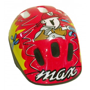 Casque de vélo "Pompier" rouge (garçon)