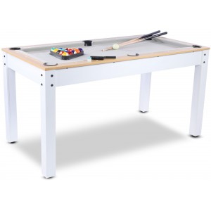 BILLARD CONVERTIBLE INDUSTRIEL 6 PERSONNES - BLANC