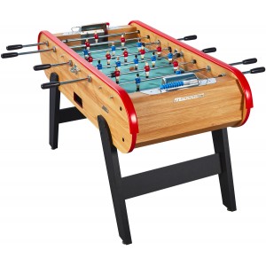 Baby foot de bar Mannoni - Bois Clair - Tapis Gerflex - 4 balles en liège - Livraison offerte et rapide!