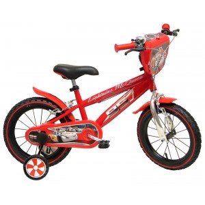 Vélo enfant garçon Cars Flash McQueen - 14 pouces