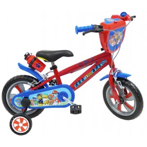 Vélo enfant garçon Pat Patrouille Skye Everest avec gourde - 12 pouces